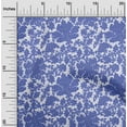 thumbnail image 2 of oneOone Cotton Poplin Medium Blue Fabric Damask Sewing Material Print Fabric By The Yard 56 Inch Wide, 2 of 4
