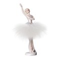 thumbnail image 1 of Estatua de niña bailarina, figura de niña, decoración de escritorio de arte abstracto, adorno Levantar la mano derecha, 1 of 9