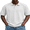 White, variant on Men's Relaxed Fit Short Sleeve Polo Shirt, Casual Solid Performance Golf Polo with Seam Details