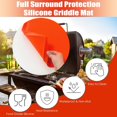 thumbnail image 5 of HLONK [Silicone Food Grade Grill Covers] 2-Pack Silicone Griddle Mats for Blackstone - Food Grade  Heat Resistant Grill Covers & Spatula Pad  36” Griddle Top Cover and 16” Accessory Mat S, 5 of 5