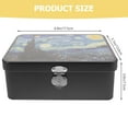 thumbnail image 3 of Storage Tin Box with Lock Boxes Small Tins Lids Bins Jars Onion Potato Basket Wedding Souvenir Tinplate, 3 of 6