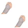 thumbnail image 4 of Baohd Réglable Bracelet Gym Formation Poignet Ficelle Fractures Bande Entorse Compression Auto-Adhésif Bretelles Fitness Yoga Gris 2PCS, 4 of 6
