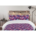 thumbnail image 5 of Ambesonne Tropical Down Alternative Quilt Comforter, Watercolor Pineapples Plot, Twin, Dark Magenta Pale Green, 5 of 5