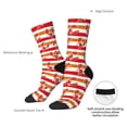 thumbnail image 4 of Fuzoiu Red Lobster Print Athletic Crew Socks for Men & Women,Casual Crew Socks,Above Ankle Crew Socks for Business, Casual, 4 of 6