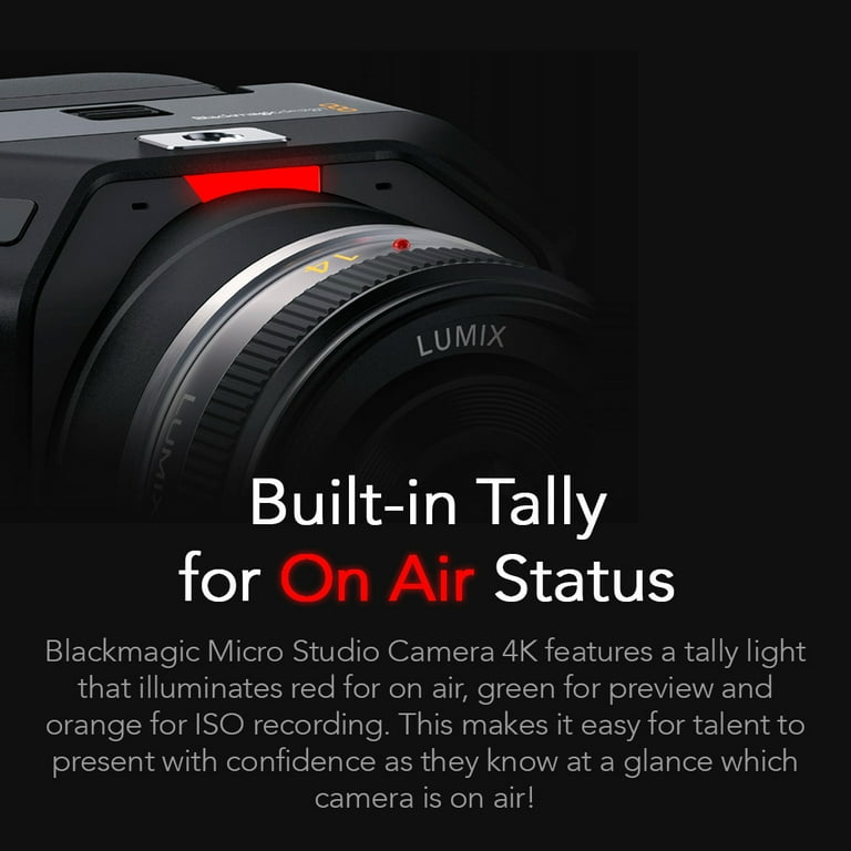 Blackmagic Design Micro Studio Camera 4K G2 with 14mm Lens Blackmagic Design Micro Studio Camera 4K G2 with 14mm Lens