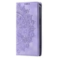 thumbnail image 5 of For Google Pixel 10 / 10 Pro 6.3" Totem Embossed Strong Magnetic Attachment/Closure, Card Slots/Pocket, PU Leather Flip Wallet Case,Purple,For Pixel 10 / 10 Pro, 5 of 8