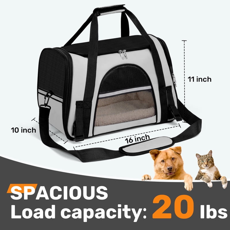 Cat Carriers Dog Carrier For Small Medium Cats Dog Soft Sided, Collapsible Waterproof Travel Puppy Carrier