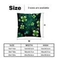 thumbnail image 5 of Saint Patrick's Day Pillow Covers Set of 2 with Unique Patterns - Available in 16x16, 18x18, and 20x20 Inches for Various Occasions - Pillow Inserts Included, 5 of 6