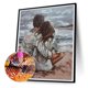 thumbnail image 2 of Pintura de diamante 5D DIY Taladro redondo completo Kit de amantes de la playa Decoración para el hogar (E2025) Hugtrwg Para estrenar, 2 of 9
