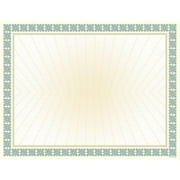 Great Papers! Westminster Green Metallic and Gold Foil Certificates, 8.5"x 11", 15 Count (963022)