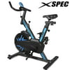 Xspec Pro Stationary Upright Blue Exercise Bike Cycling Bike Heart Pulse Sensors