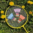 thumbnail image 4 of 12Pcs Shuttlecocks Assorted Color Durable And Lightweight 3.14X2.36X2.36in Badminton Sparring Equipment, 4 of 8