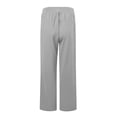 thumbnail image 5 of SnnmBlm Women's Pull On Solid Color Jeans Drawstring Elastic Waist Denim Stretch Joggers for Women Gray XL, 5 of 5