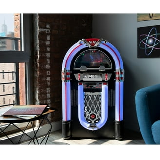 (希少盤)Rock Around the Jukebox [DVD]ロカビリー Crosley Rocket Jukebox with Wireless Bluetooth and Vinyl Record