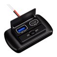 thumbnail image 4 of Zócalo Del Cargador USB Coche 12V/24V Con El Panel Dual Mercado Interruptor QC3.0 PD, 4 of 8