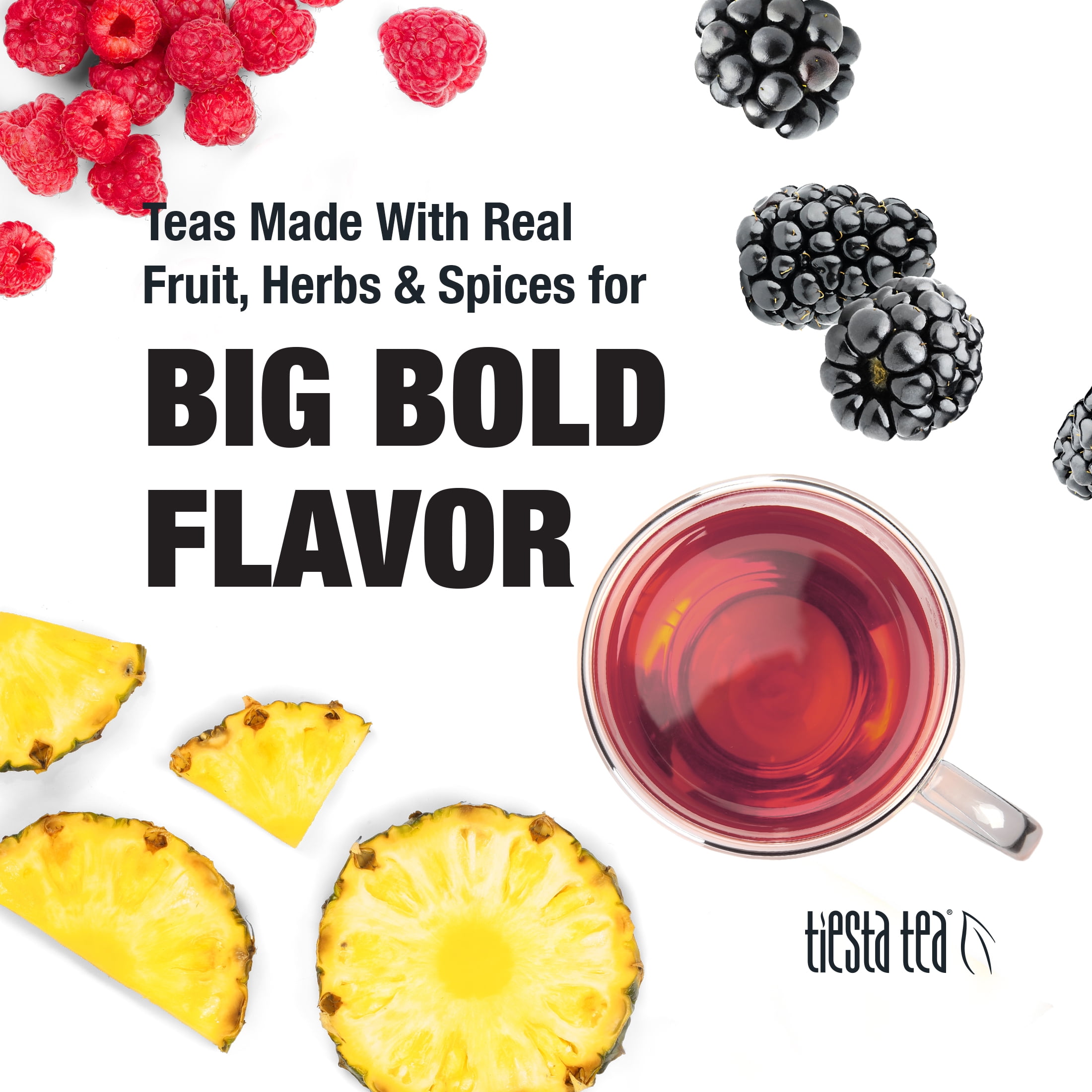Tiesta Tea - Blackberry Bellini, Slenderizer Loose Leaf Green Tea, Blackberry Citrus Green Tea Blend, Medium Caffeine, Make Hot or Iced Tea & Brews Up to 200 Cups - 16 oz Resealable Bulk Pouch