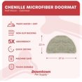 thumbnail image 2 of GFDYREE - Ultra Absorbent Microfiber Dog Door Mat, Durable, Quick Drying, Washable, Prevent Mud Dirt, Keep Your House Clean (Oatmeal, Half-Moon) - 22 x 37 Inch, 2 of 7