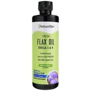 NaturalSlim Flaxseed Oil - Organic Cold-Pressed Flaxseed Oil with Omega 3 6 9, 16 fl. Oz
