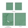 thumbnail image 6 of Mainstays Super Soft Brushed Microfiber Bed Sheet Set, Green Sage, Queen, 4 Piece, 6 of 13
