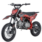 X-Pro Brand New 125cc Gas Pit Dirt Bike, 4-Speed Semi-Automatic Kick Start 14/12 Tires