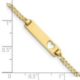 thumbnail image 2 of Auriga Fine Jewelry 10K Yellow Gold Flat Curb Link Id Bracelet 6" for Women, 2 of 5