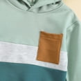 thumbnail image 4 of Xudanell Toddler Boy Clothes Pullover Hoodies Plus Size Pants Cute Outfits 0-3 Months Patchwork Hooded T Shirt Baby Boy Clothes Green 2-3 Years, 4 of 7