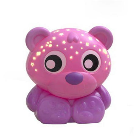 Playgro Goodnight Bear Night Light And Projector (Pink) for Baby Infant