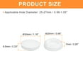 thumbnail image 2 of Uxcell 16pack Silicone Plugs, Rubber Round Snap in Locking Hole Plugs Waterproof Hole Plug for 25-27mm Hole, White, 2 of 6