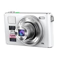 thumbnail image 2 of Cámara digital con grabadora de vídeo 4K, versátil, zoom 5x, portátil, 48 megapíxeles Blanco, 2 of 9