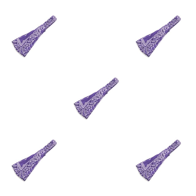 Sonducket Diademas estampadas antideslizantes multiusos accesorios para el cabello cara bandas elásticas para el cabello turbante vendaje niñas púrpura 5piezas Sonducket CBP256559