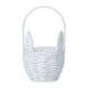 thumbnail image 1 of Cesta de Pascua con forma de conejito, cesta de flores con asa, vacía, decoración de Pascua, huevo de Pascua Blanco, 1 of 9