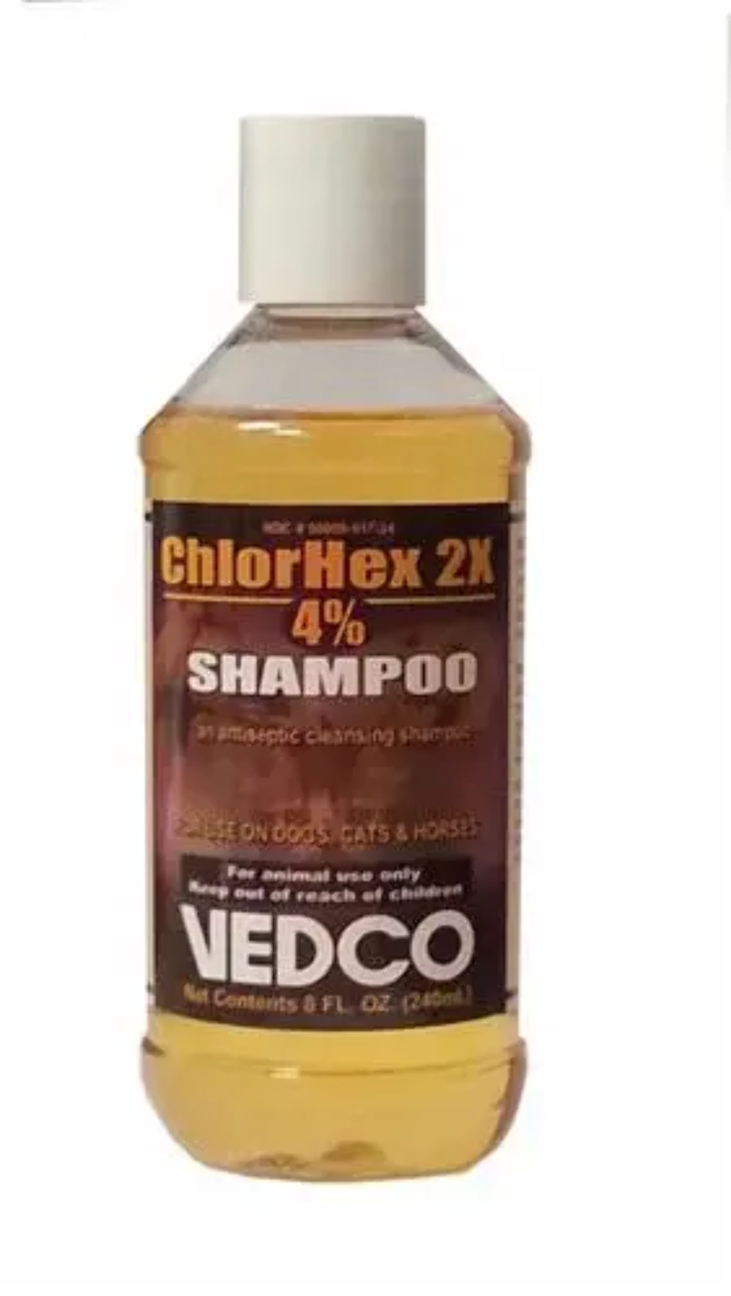 Vedco ChlorHex 2X 4 Antiseptic Pet Shampoo Chlorhexidine Dog Cat Horse