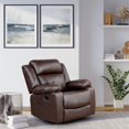 thumbnail image 1 of Relax Fauteuil Pivotant Morgan en Tissu Marron, 1 of 6