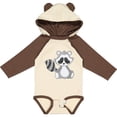 thumbnail image 3 of Inktastic Cute Woodland Animal Raccoon Boys or Girls Long Sleeve Baby Bodysuit, 3 of 5