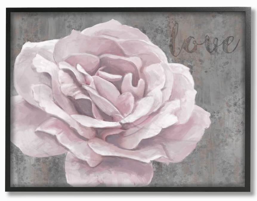 MIX ROSES DRAWN CHARCOAL SOFT PASTELRE PRINT ON WOOD FRAMED CANVAS WALL ART 