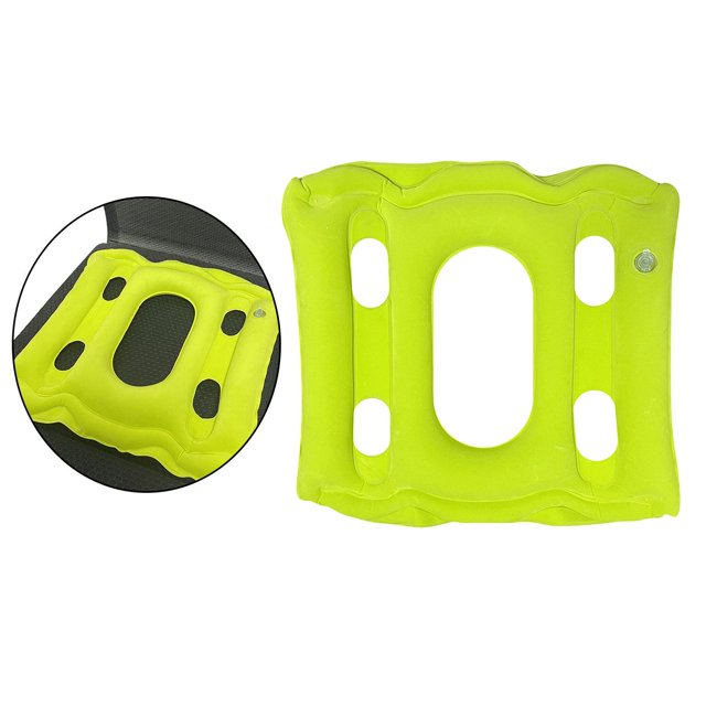 ín de asiento infble ergonómico de aire de transpirable para asiento verde Colcomx Cojín de asiento inflable