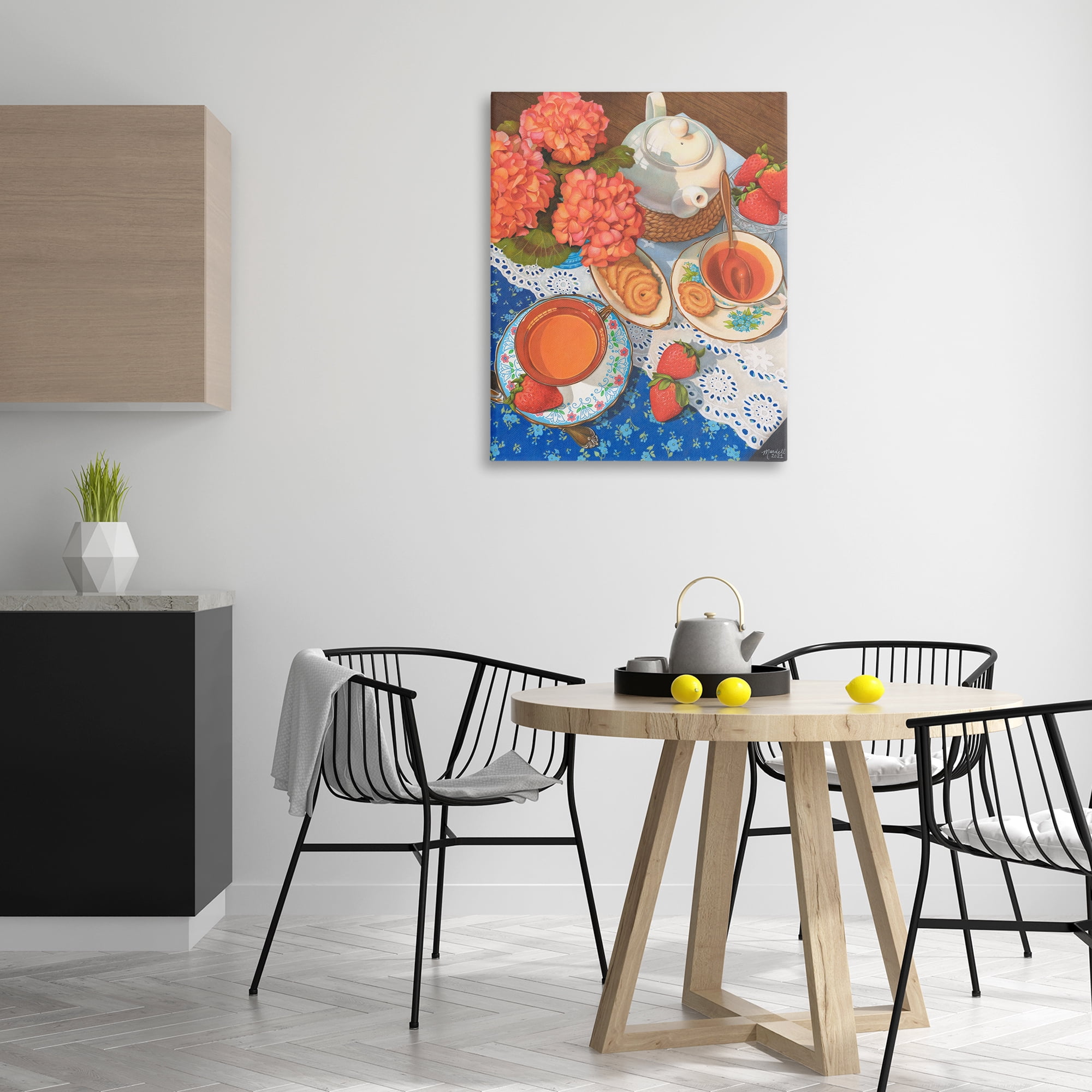 Stupell Industries Country Tea Time Food & Beverage Painting Gallery Wrapped Canvas Art Print Wall Art, 30 x 40