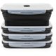 thumbnail image 1 of Juego de recipientes plegables de silicona para almacenamiento de alimentos con tapa y ventilación de aire, contenedores plegables para almuerzo, 1 of 4
