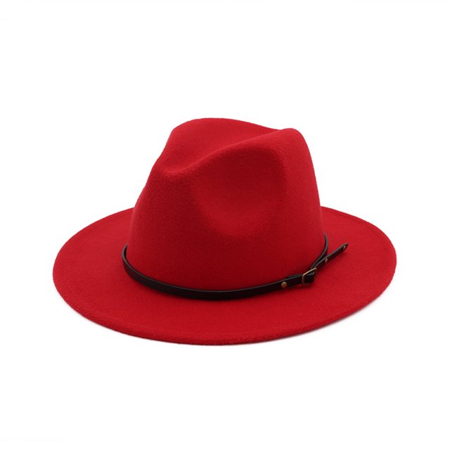Sombrero de jazz Otoño e invierno Sombrero de copa retro Moda femenina Sombrero de lana para mujer