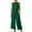 Green, variant on Casual Linen Sets for Women Summer 2 Piece Outfits Solid Sleeveless Crop Tops Seamless Elastic Waist Wide Leg Capris Pants Two Piece Matching Sets