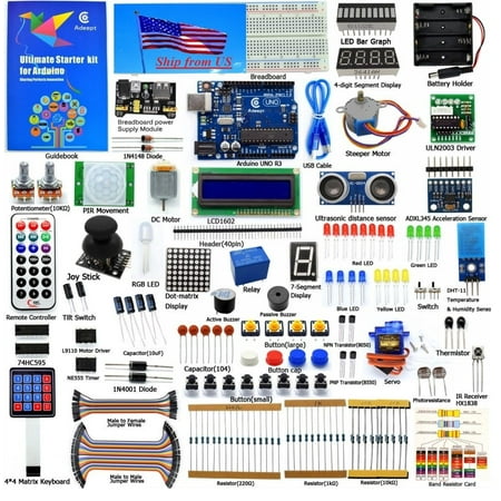 Adeept New Ultimate Starter learning Kit for Arduino UNO R3 with Paper (Best Arduino Starter Kit 2019)