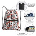 thumbnail image 3 of Naloa Modern Life Drawstring Backpack String Bag Cinch Water Resistant for Gym Shopping Sport Yoga, 3 of 6