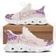 thumbnail image 1 of Zapatillas deportivas con diseño de pata de perro para mujer, color morado, resistentes al desgaste,, 1 of 6