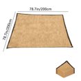 thumbnail image 3 of Dvruxg Sun Shade, Canopy Outdoor Sunshade Swimming Pool Sun Awning Sunshine Protection Rectangle Shade Canopy Sunshine Block For Patio Garden Facility With Ropes(Khaki), 3 of 5