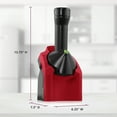 thumbnail image 5 of Yonanas Classic Vegan Non-Dairy Frozen Fruit Soft Serve Dessert Maker with 36 Recipe Book, in Red (IC0902RD13), 5 of 12
