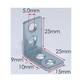 thumbnail image 6 of Cogfs 12 Pcs Small L Shape Metal 1\" Corner Drawer Shelf Wall Bracket, 6 of 8