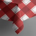 thumbnail image 5 of Christmas Square Tablecloth 42x42 Inch – Waterproof Polyester Printed Table Cover, Wrinkle Resistant & Washable for Kitchen Dining Picnic Party Decor, Single-v4-15, White, 5 of 6