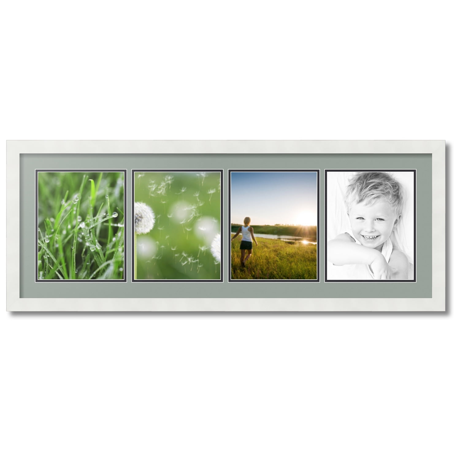 ArtToFrames Collage Photo Picture Frame with 4 8x10 Openings, Framed