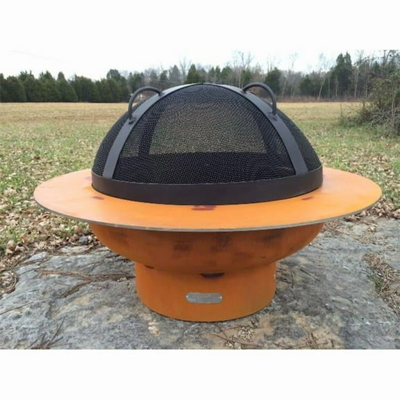 Fire Pit Art 28 in. Saturn Match Lit Fire Pit, Propane
