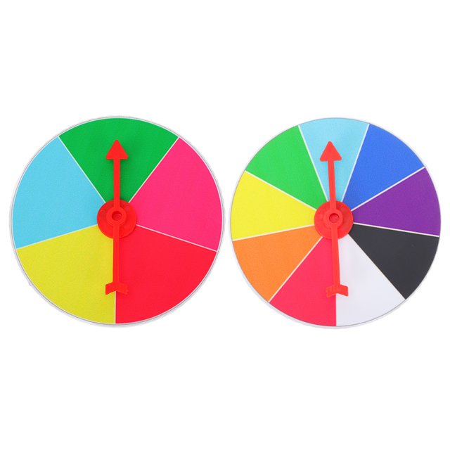 2 Pcs Roue de Prix de Loterie Plateau Rotatif de Loterie Accessoire de Jeu de Fête